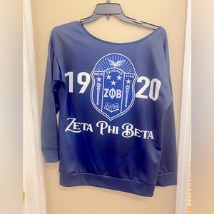 Zeta Phi Beta Sorority, Inc. Off shoulder Jersey